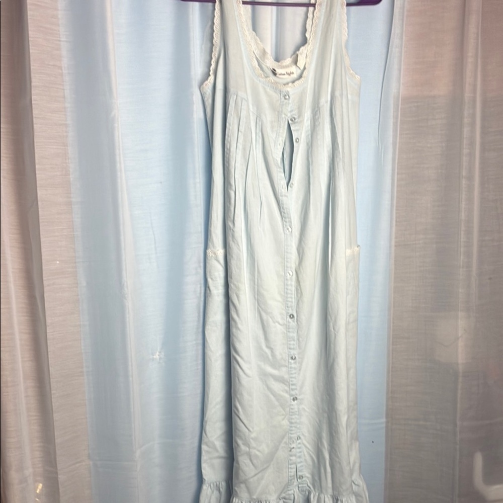 Vintage Light Blue Sleeveless Night Dress​